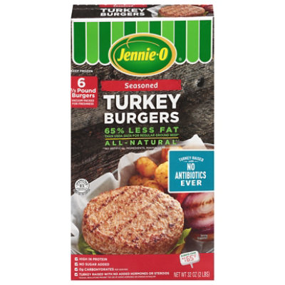 Jennie-O Turkey Store Turkey Burger Dark Meat - 32 Oz - Image 3