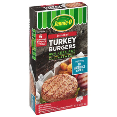 Jennie-O Turkey Store Turkey Burger Dark Meat - 32 Oz - Image 1