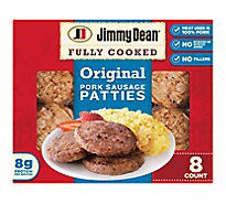 Jimmy Dean Pork Sausage Patty Fully Cooked - 9.6 Oz