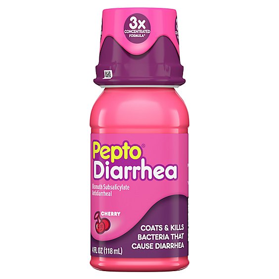 Pepto-Bismol Diarrhea For Fast And Effective Liquid Anti Diarrhea Relief Medicine - 4 Oz