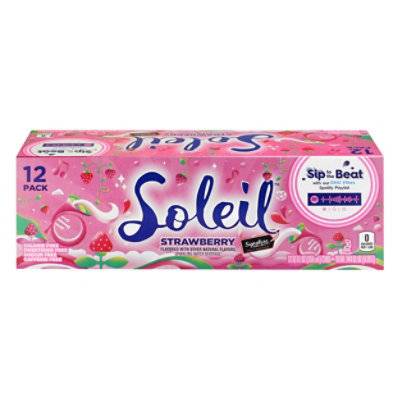 Signature Select Soleil Water Sparkling Strawberry - 12-12 Fl. Oz. - Image 3