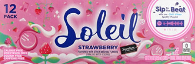 Signature Select Soleil Water Sparkling Strawberry - 12-12 Fl. Oz. - Image 6