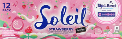 Signature Select Soleil Water Sparkling Strawberry - 12-12 Fl. Oz. - Image 2