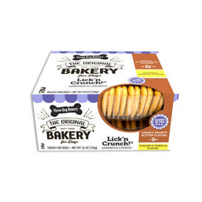 Three Dog Bakery Lick N Crunch 2 Pk - 26 Oz - Image 1