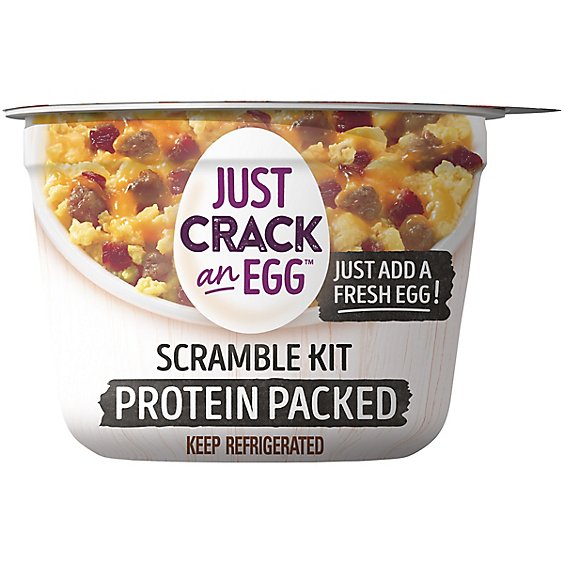 Just Crack An Egg Low Carb Protein Packed Scramble Breakfast Bowl Kit Cup - 2.25 Oz