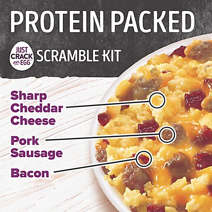 Just Crack An Egg Low Carb Protein Packed Scramble Breakfast Bowl Kit Cup - 2.25 Oz - Image 3