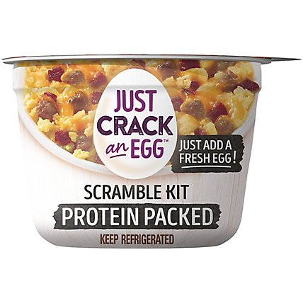 Just Crack An Egg Low Carb Protein Packed Scramble Breakfast Bowl Kit Cup - 2.25 Oz - Image 2