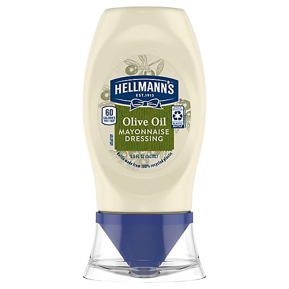 Hellmanns Mayonnaise Dressing With Olive Oil - 5.5 Fl. Oz.