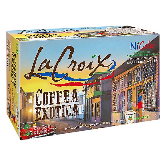 LaCroix Sparkling Water NiCola Coffea Exotica 8 Count - 12 Oz
