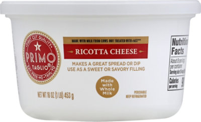 Primo Taglio Whole Milk Ricotta - 16 Oz - Image 2