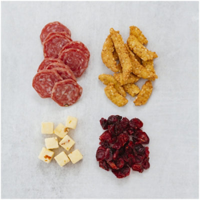 Applegate Natural Charcuterie Plate Genoa Salami Pepper Jack Sesame Sticks & Cranberries - 2.6oz - Image 5