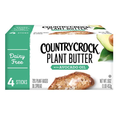 Country Crock Dairy-Free Plant Butter with Avocado Oil Sticks - 16 Oz