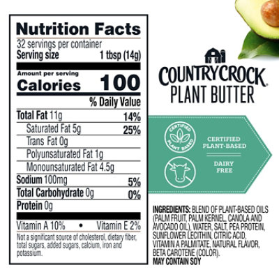 Country Crock Dairy-Free Plant Butter with Avocado Oil Sticks - 16 Oz - Image 7