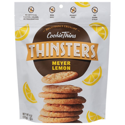 Mrs Thins Cookie Meyer Lemon Thins - 4 Oz - Image 1