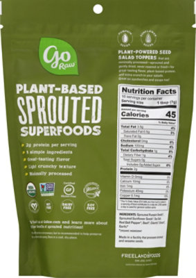 Go Raw Organic Sprouted Seed Salad Toppers Italian Herb - 4 Oz - Image 5