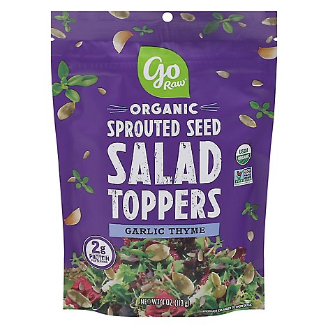 Go Raw Organic Sprouted Seed Salad Toppers Garlic Thyme - 4 Oz
