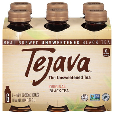 Tejava Tea Black Unsweetened Original - 6-16.9 Fl. Oz. - Image 3