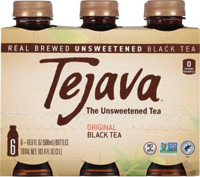 Tejava Tea Black Unsweetened Original - 6-16.9 Fl. Oz. - Image 6