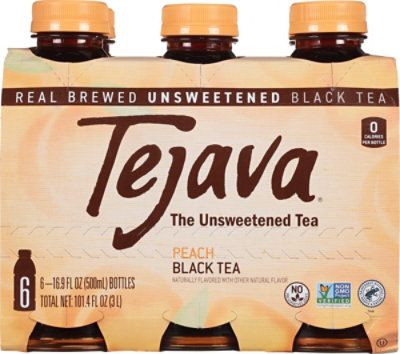 Tejava Peach Black Tea - 6-16.9 Fl. Oz. - Image 5
