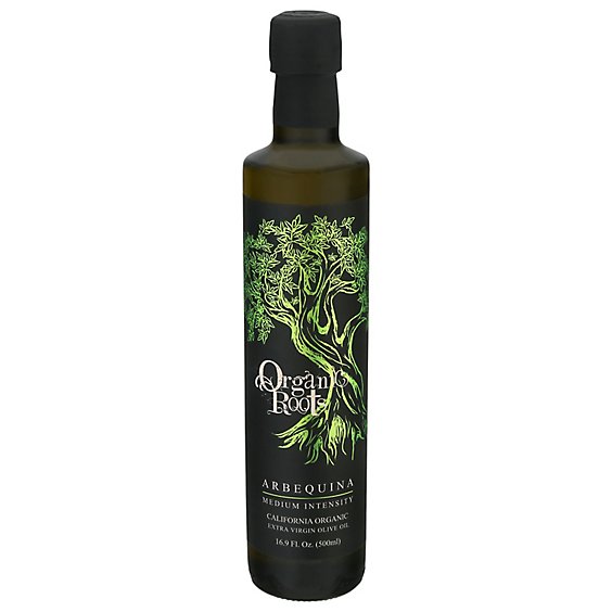 Organic Roots Cold Pressed Olive Oil Extra Virgin Arbequina - 16.9 Oz.