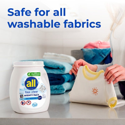 all Free Clear Mighty Pacs Unit Dose Laundry Detergent - 60 Count - Image 8