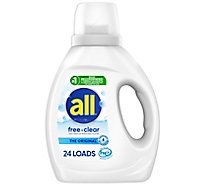 all Laundry Detergent Liquid Free Clear for Sensitive Skin 24 Loads - 36 Fl. Oz.