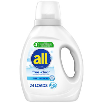 all Laundry Detergent Liquid Free Clear for Sensitive Skin 24 Loads - 36 Fl. Oz.