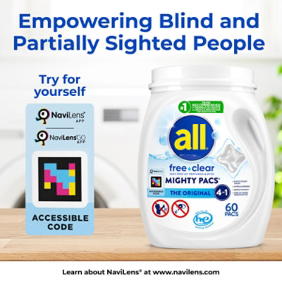 all Mighty Pacs Free Clear Laundry Detergent Packs - 19 Count - Image 6