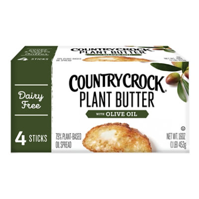 Country Crock Dairy-Free Plant Butter with Olive Oil Sticks - 16 Oz - Image 1