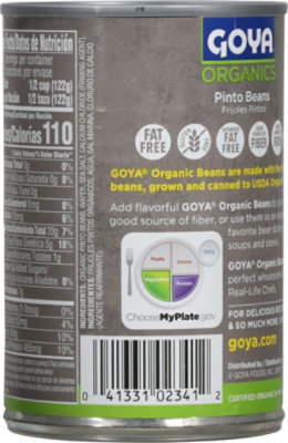 Goya Organic Low Sodium Pinto Beans Canned - 15.5 Oz - Image 6