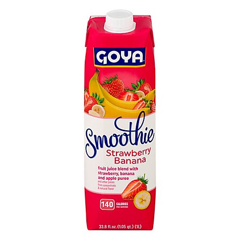 Goya Smoothie Strawberry Banana - 33.8 Fl. Oz.