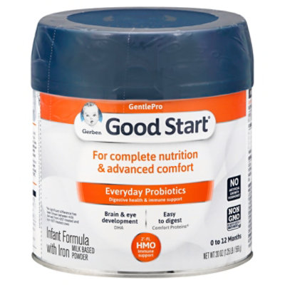 Gerber Good Start Gentle Pro Non GMO Powder Infant Formula Canister ...