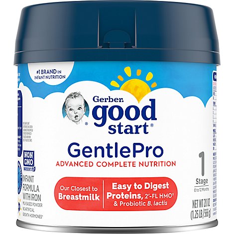 Gerber Good Start Infant Formula GentlePro Powder Stage 1 - 20 Oz