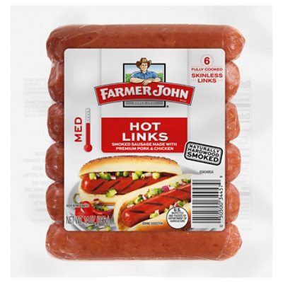Farmer John Smoked Sausage Hot - 14 Oz - Image 2