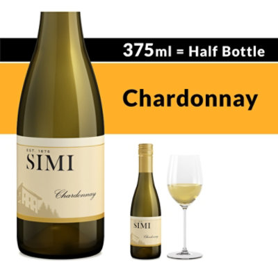 SIMI Chardonnay White Wine - 375 Ml - Image 1