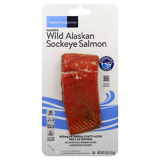 waterfront BISTRO Salmon Wild Alaskan Sockeye - 4 Oz