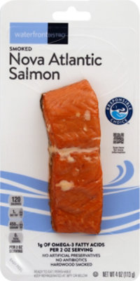 waterfront BISTRO Salmon Nova Atlantic Smoked Hot - 4 Oz - Image 2