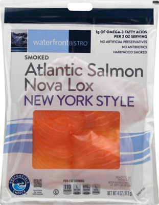 waterfront BISTRO Salmon Nova Atlantic Lox Ny Style - 4 Oz - Image 2