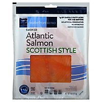waterfront BISTRO Salmon Atlantic Scottish Style Smoked - 4 Oz - Image 1