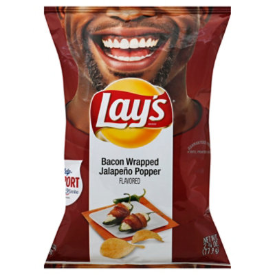 Lays Potato Chips Bacon Wrapped Jalapeno - 2.75 Oz
