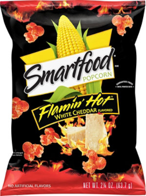 Smartfood Popcorn Flamin Hot White Cheddar - 2.25 Oz - Image 2