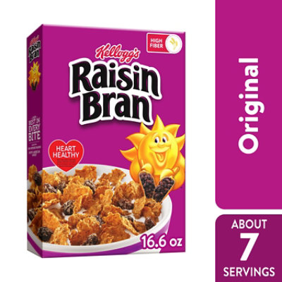 Raisin Bran Breakfast Cereal High Fiber Cereal Original - 16.6 Oz