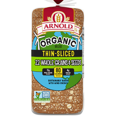 Arnold Organic Thin Sliced 22 Grains Bread - 20 Oz - Image 1