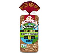 Arnold Organic Bread Non GMO 22 Grains & Seeds Thin Sliced - 20 Oz