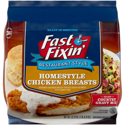 Fast Fixin Homestyle Chicken Breasts With Gravy 22.75 Oz Safeway
