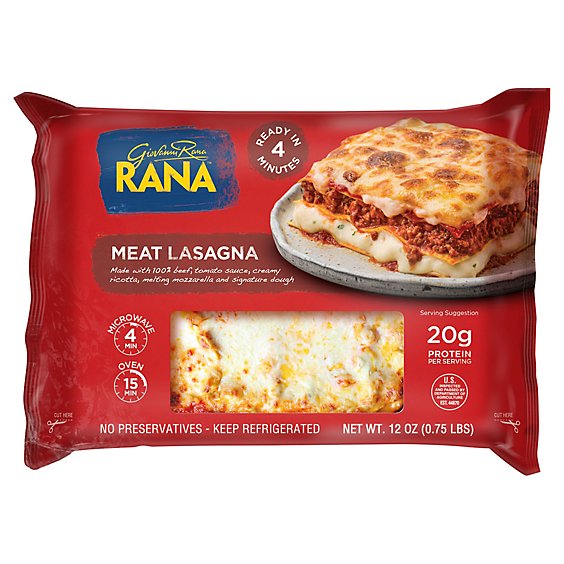 Giovanni Rana Single Serve Meat Lasagna - 12 Oz. 