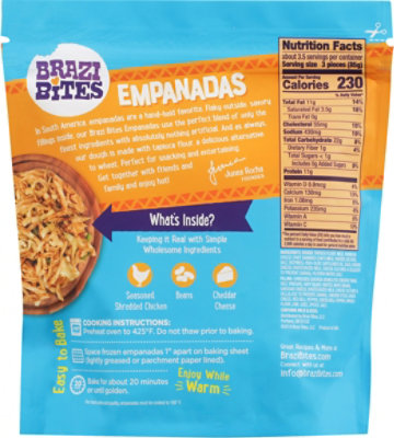 Brazi Bites Empanadas Chicken & Cheese 10 Count - 10 Oz - Image 6