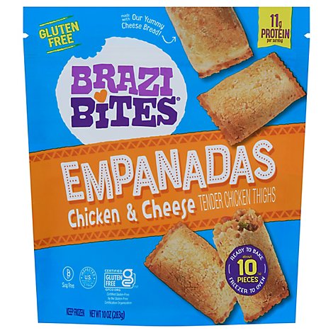 Brazi Bites Empanadas Chicken & Cheese 10 Count - 10 Oz