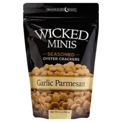Wicked Minis Garlic Parmesan Oyster Crackers - 6 Oz - Image 1