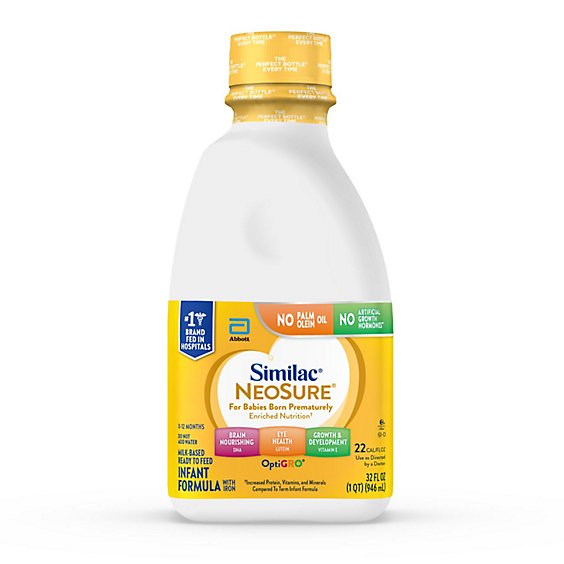 Similac NeoSure Infant Formula Ready To Feed Milk Bottle - 32 Fl. Oz.